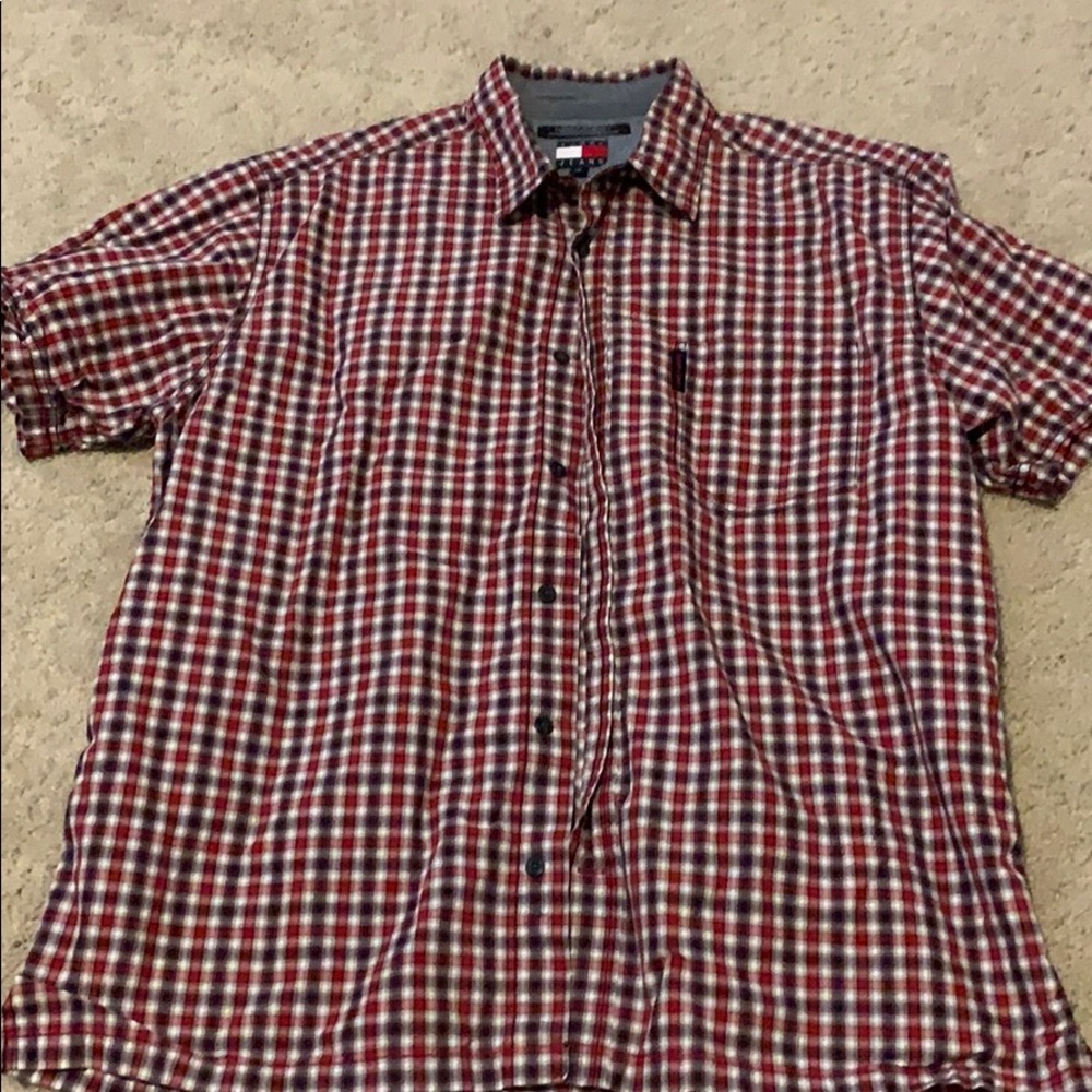 Plaid button up shirt